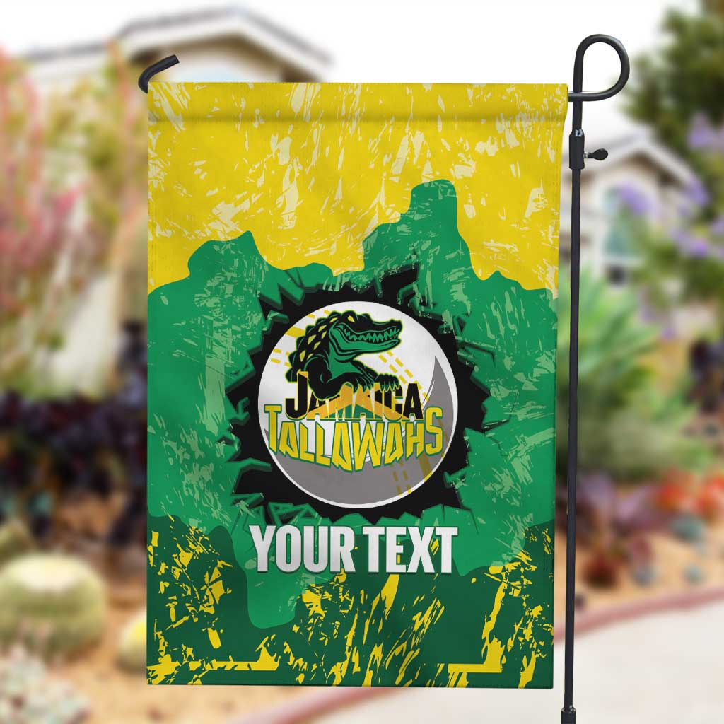 Custom Afro Jamaica Cricket Garden Flag Go Champions Tallawahs Grunge Style LT14