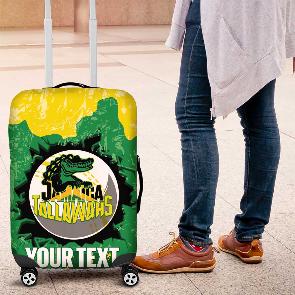 Custom Jamaica Cricket Luggage Cover Go Champions Tallawahs Grunge Style LT14