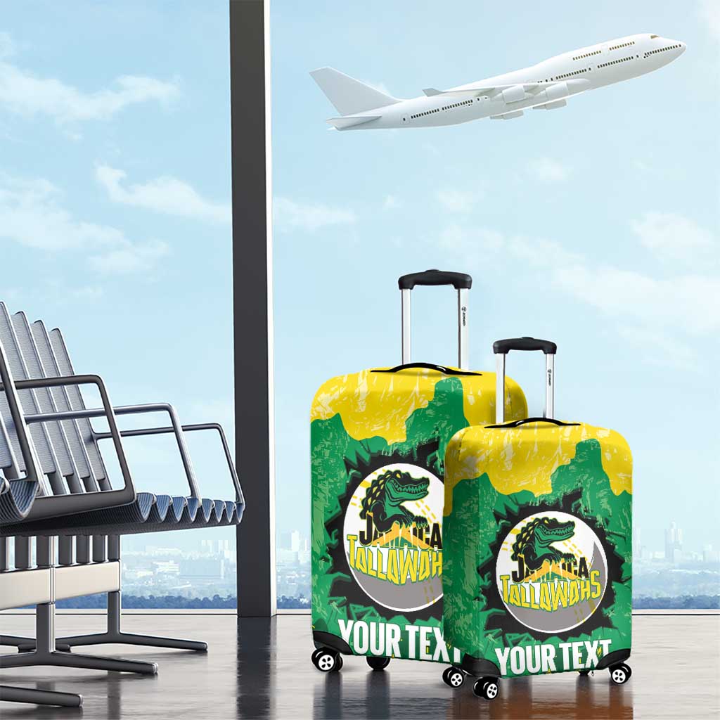 Custom Jamaica Cricket Luggage Cover Go Champions Tallawahs Grunge Style LT14