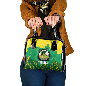 Custom Jamaica Cricket Shoulder Handbag Go Champions Tallawahs Grunge Style LT14