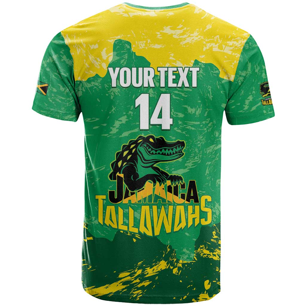 Custom Afro Jamaica Cricket T shirt Go Champions Tallawahs Grunge Style LT14