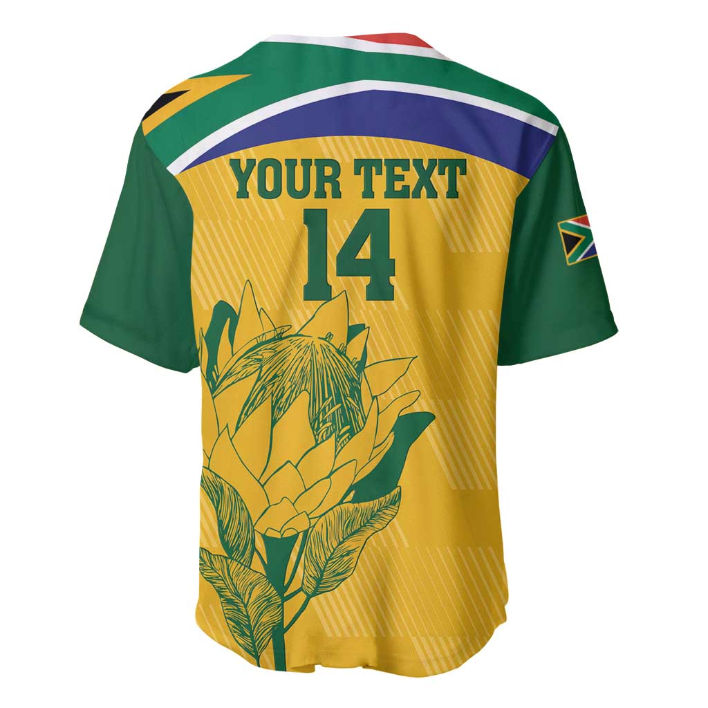 Custom South Africa Cricket Baseball Jersey Go Champions World Cup Proteas LT14