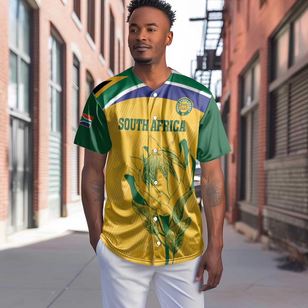 Custom South Africa Cricket Baseball Jersey Go Champions World Cup Proteas LT14