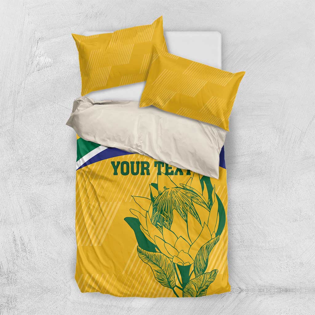 Custom South Africa Cricket Bedding Set Go Champions World Cup Proteas LT14
