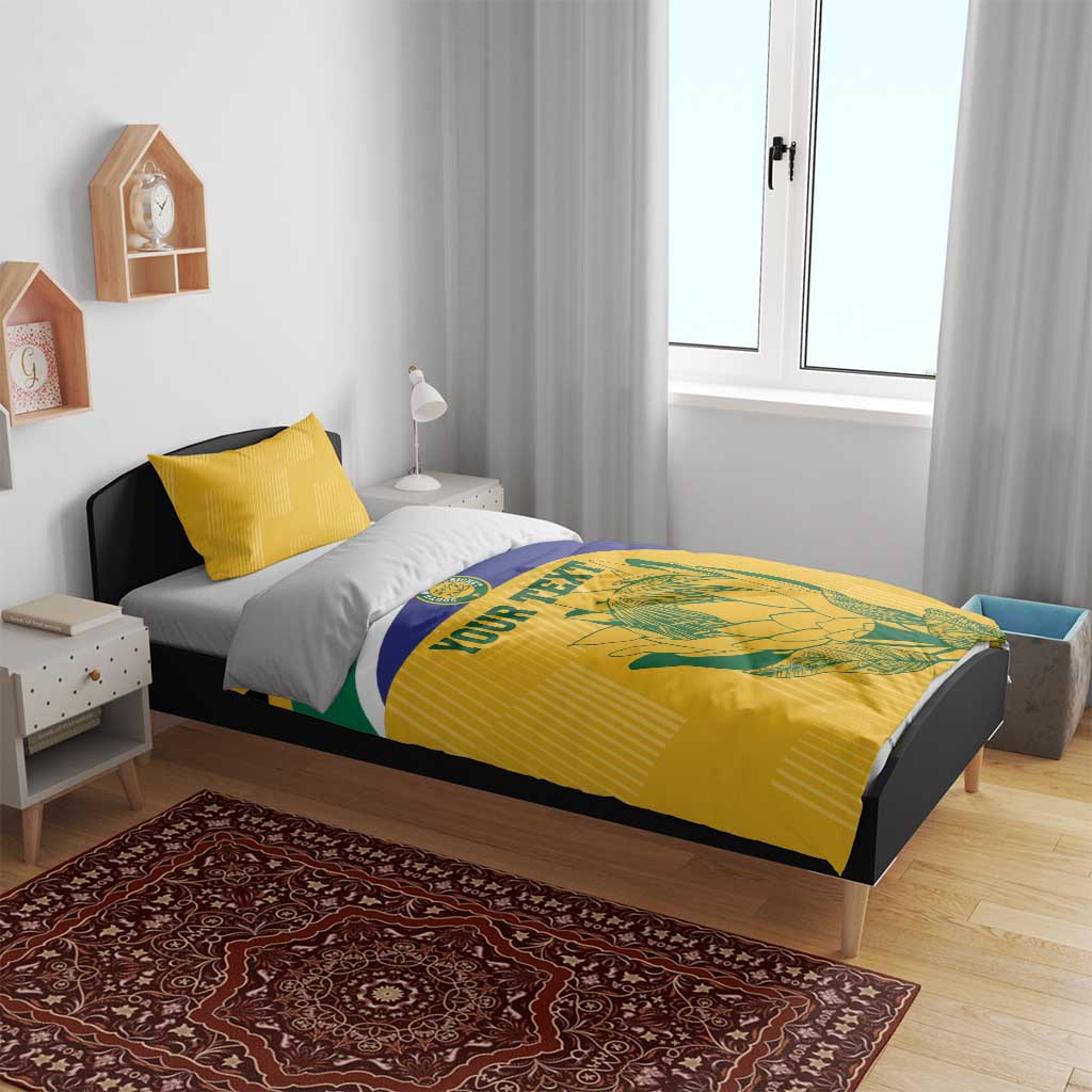 Custom South Africa Cricket Bedding Set Go Champions World Cup Proteas LT14