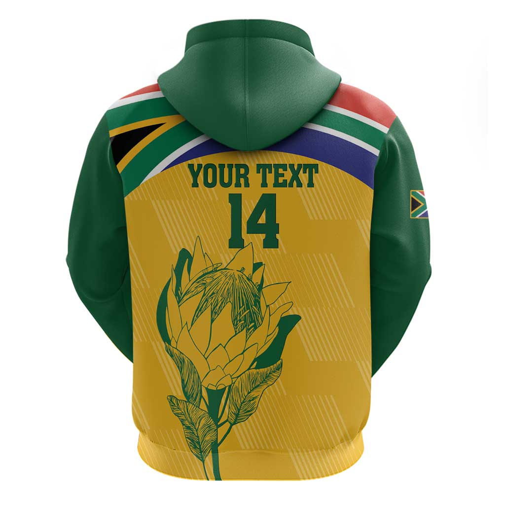 Custom South Africa Cricket Hoodie Go Champions World Cup Proteas LT14