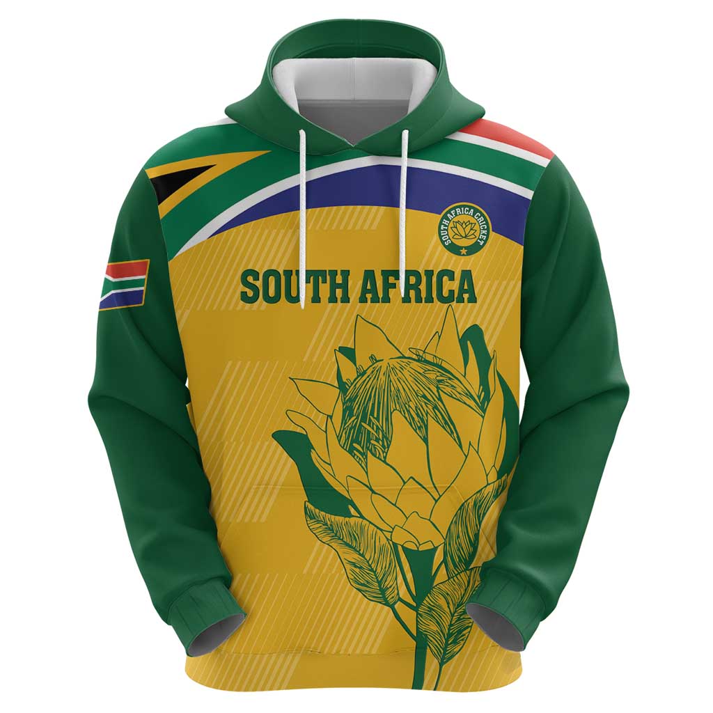 Custom South Africa Cricket Hoodie Go Champions World Cup Proteas LT14