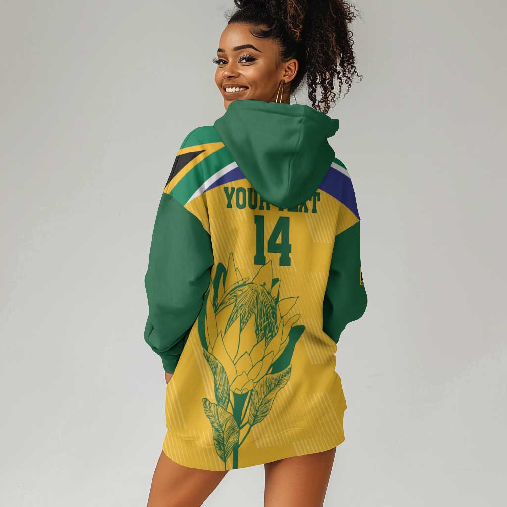 Custom South Africa Cricket Hoodie Dress Go Champions World Cup Proteas LT14