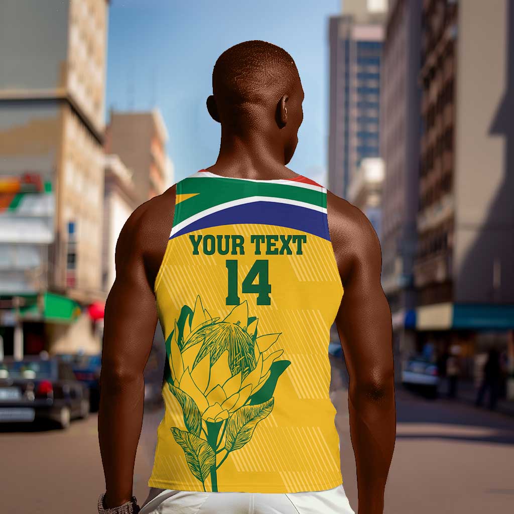 Custom South Africa Cricket Men Tank Top Go Champions World Cup Proteas LT14