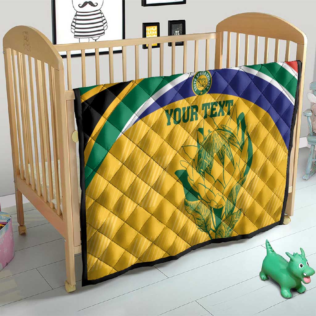 Custom South Africa Cricket Quilt Go Champions World Cup Proteas LT14