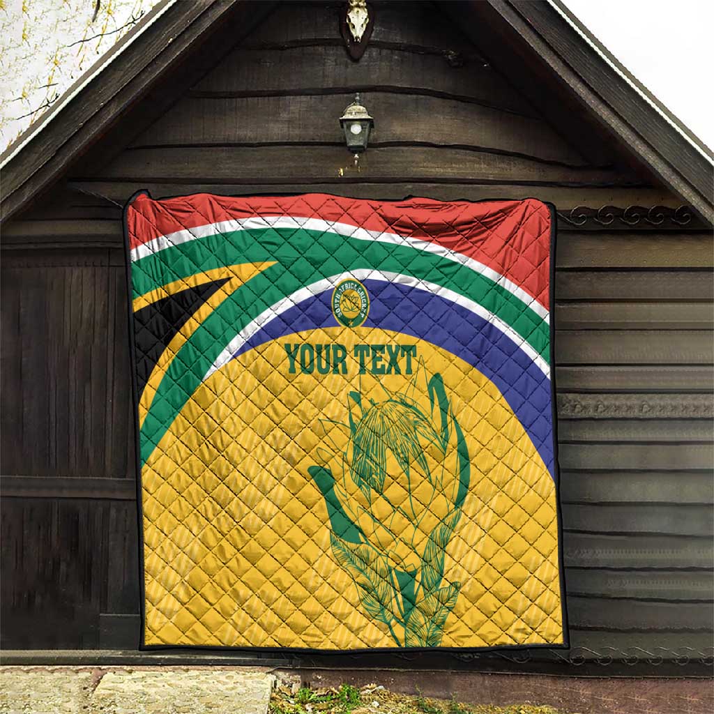 Custom South Africa Cricket Quilt Go Champions World Cup Proteas LT14