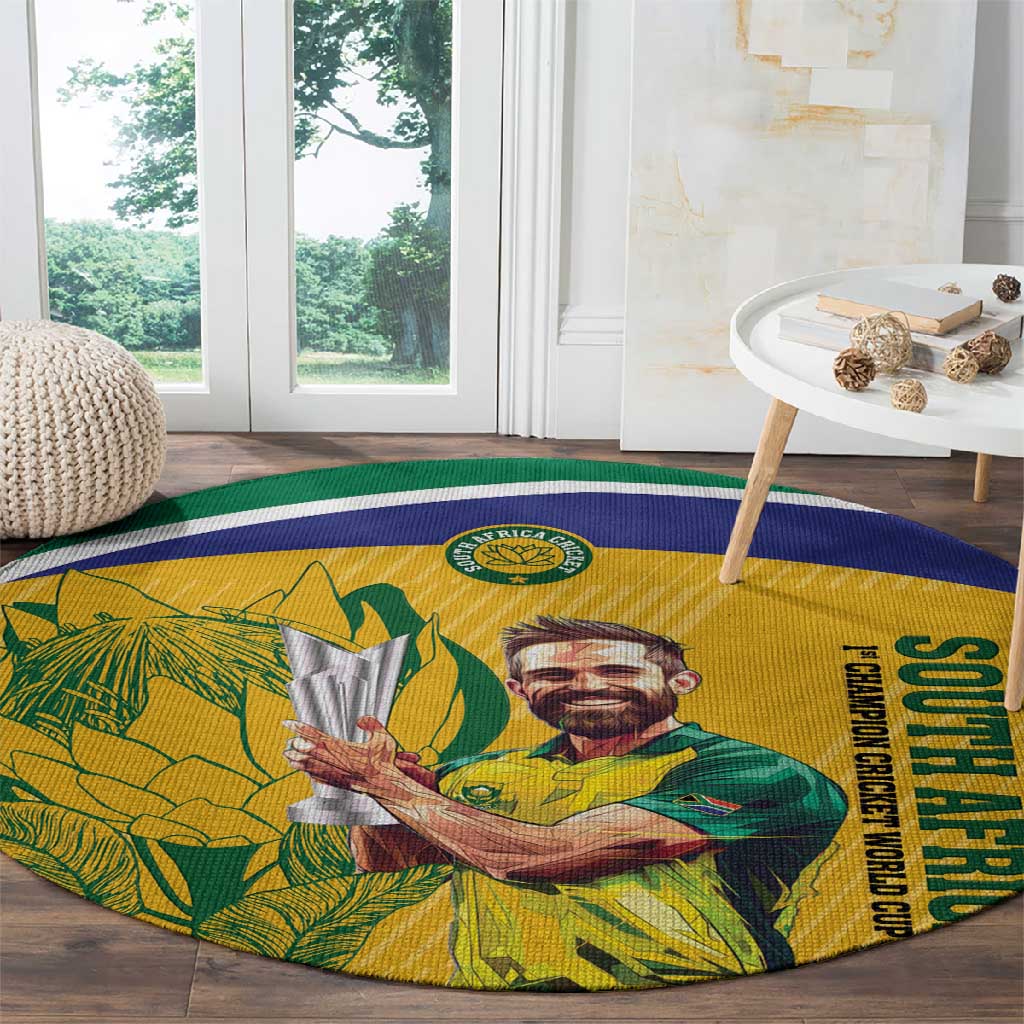 South Africa Cricket Round Carpet 1st Champions World Cup Proud Of Our Boys LT14