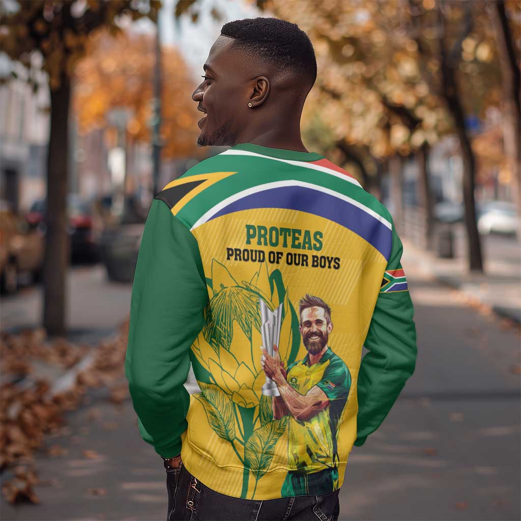 South Africa Cricket Sweatshirt 1st Champions World Cup Proud Of Our Boys LT14