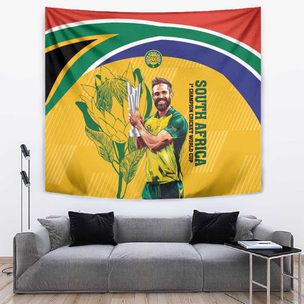 South Africa Cricket Tapestry 1st Champions World Cup Proud Of Our Boys LT14
