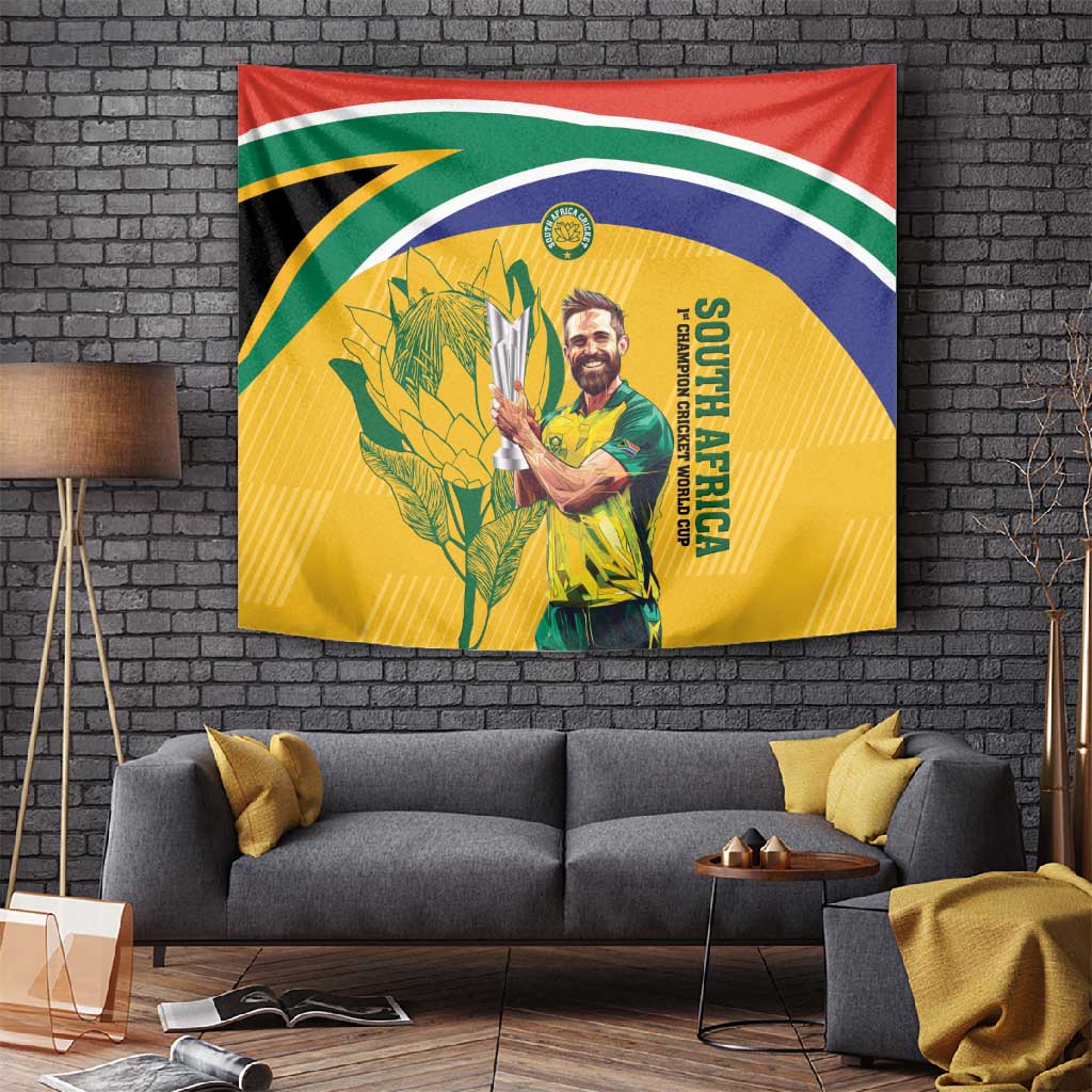 South Africa Cricket Tapestry 1st Champions World Cup Proud Of Our Boys LT14