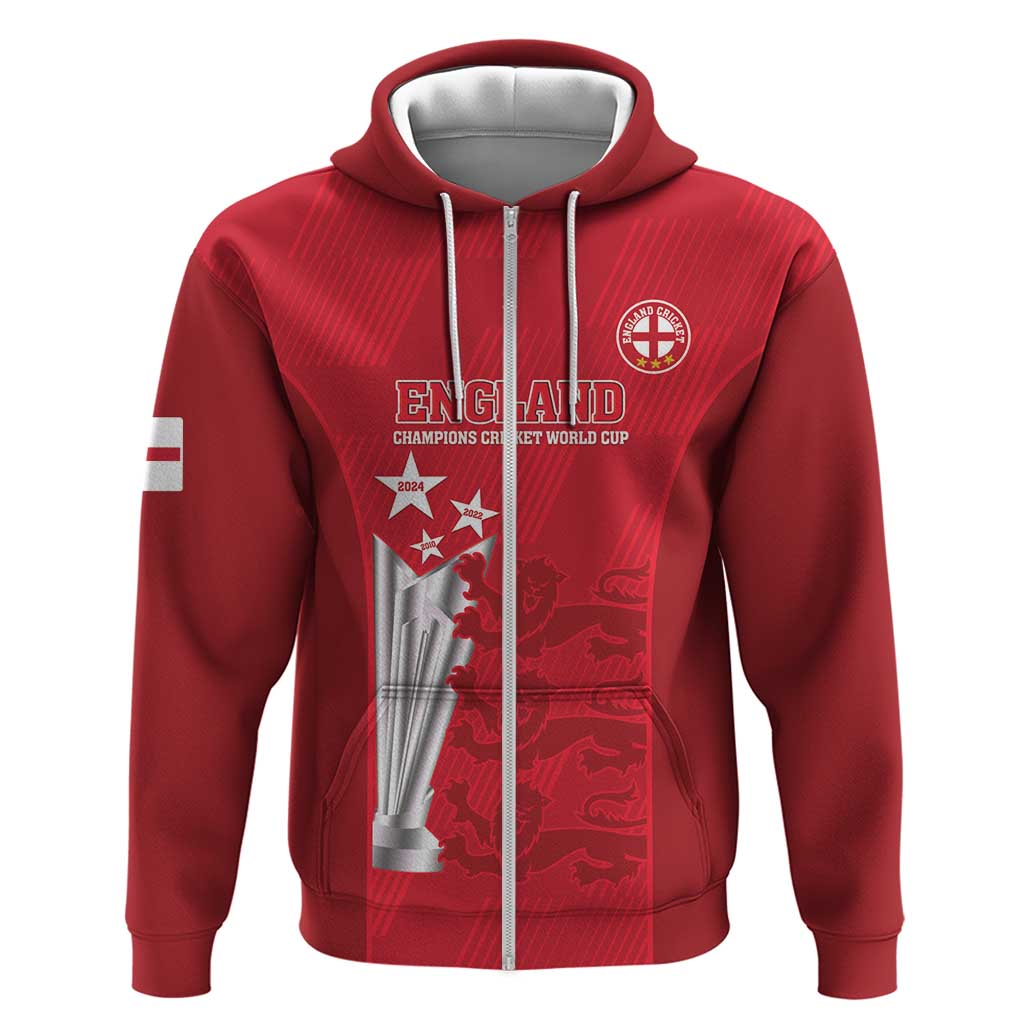 Custom England Cricket Hoodie 3rd Champions World Cup Proud LT14