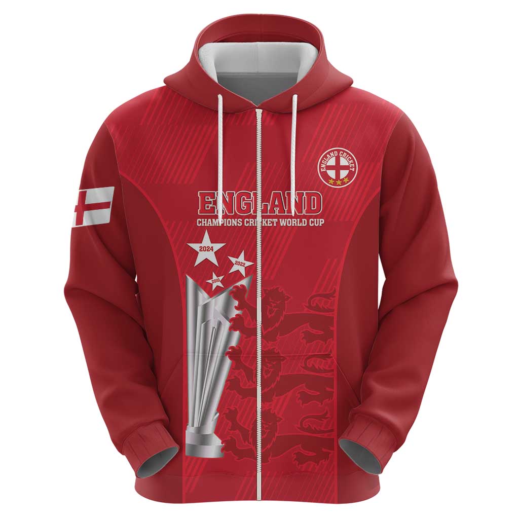 Custom England Cricket Hoodie 3rd Champions World Cup Proud LT14