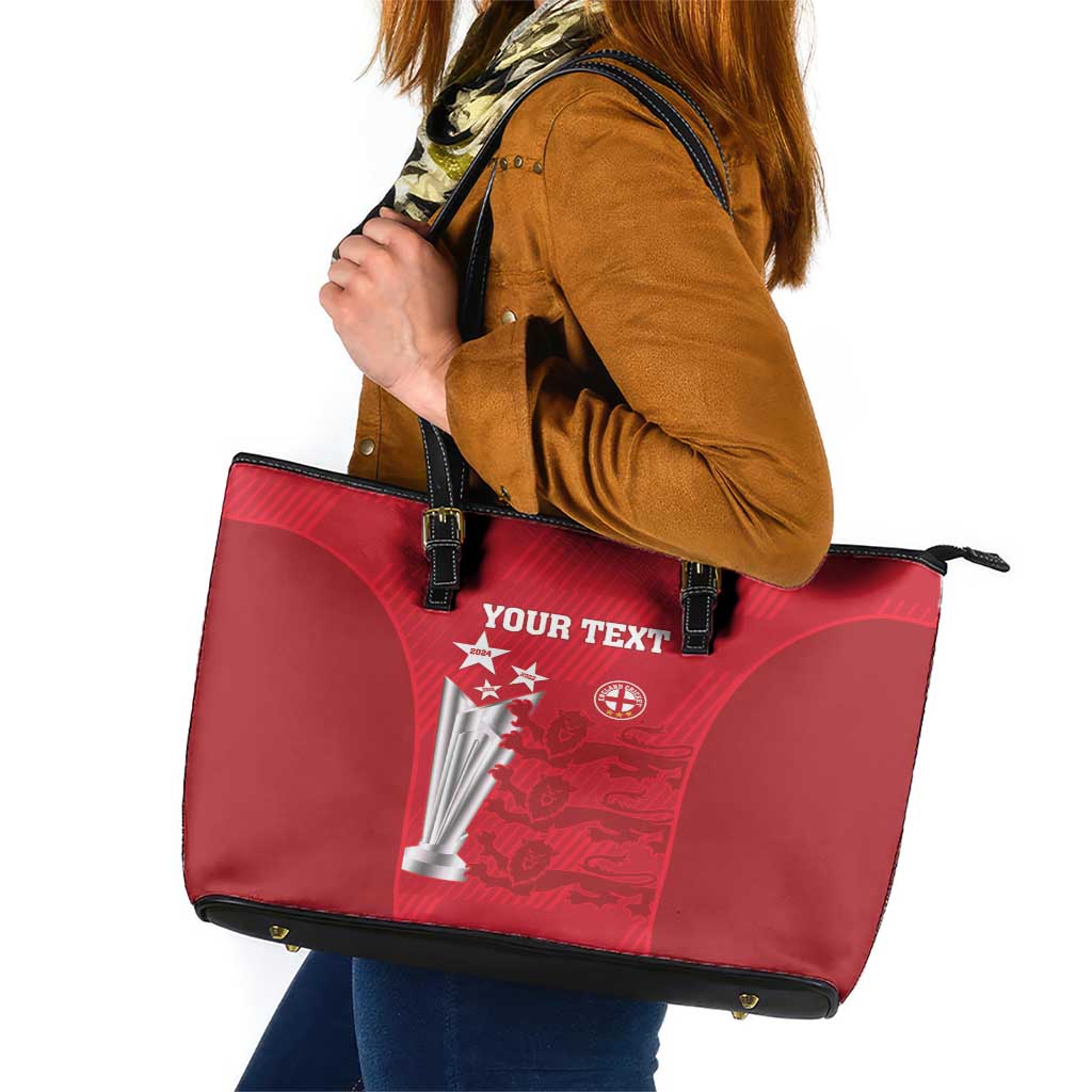 Custom England Cricket Leather Tote Bag 3rd Champions World Cup Proud LT14