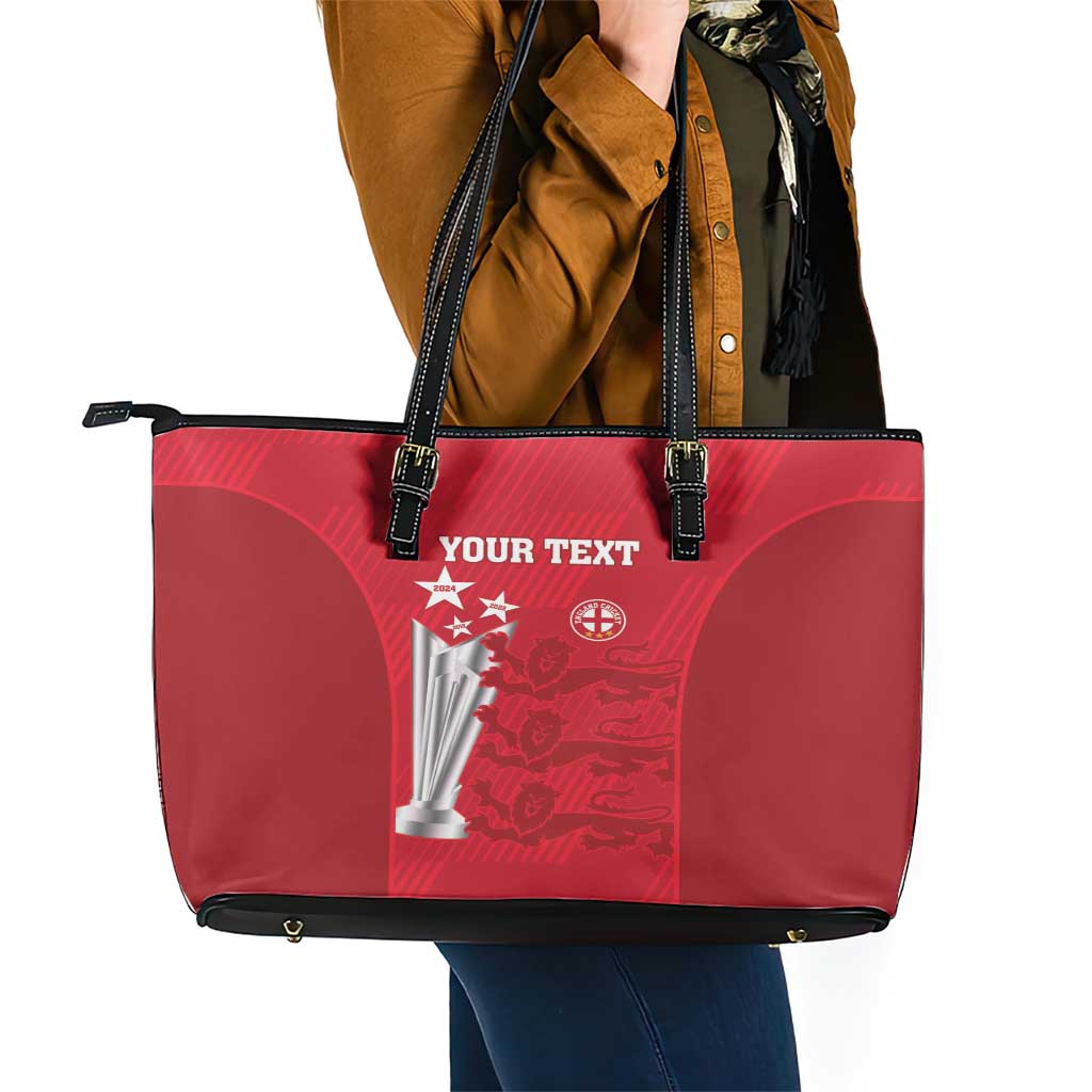 Custom England Cricket Leather Tote Bag 3rd Champions World Cup Proud LT14