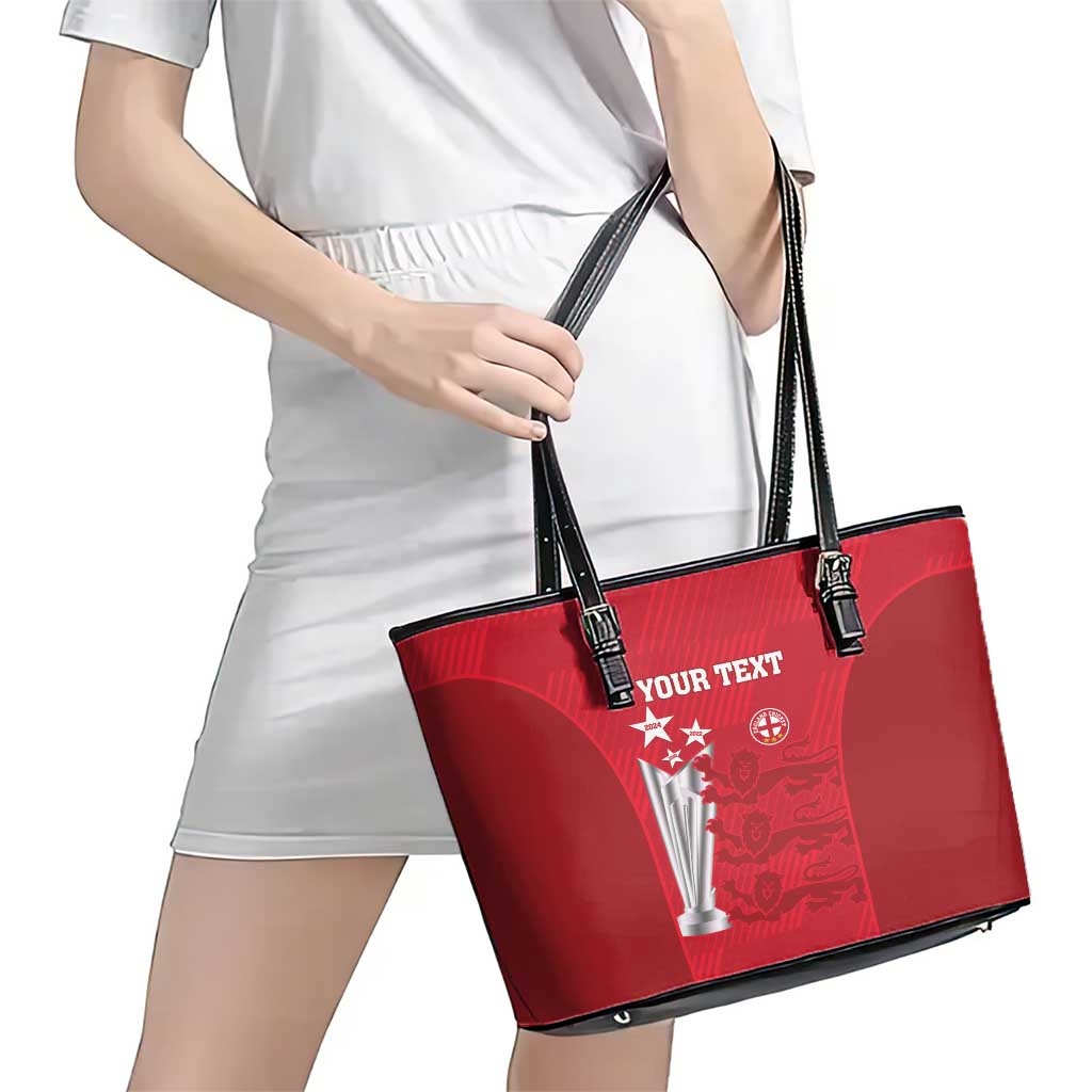 Custom England Cricket Leather Tote Bag 3rd Champions World Cup Proud LT14