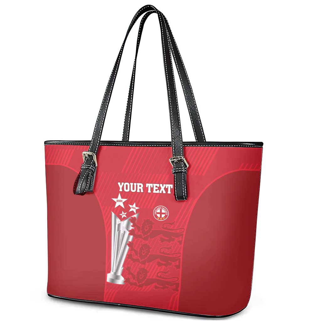 Custom England Cricket Leather Tote Bag 3rd Champions World Cup Proud LT14