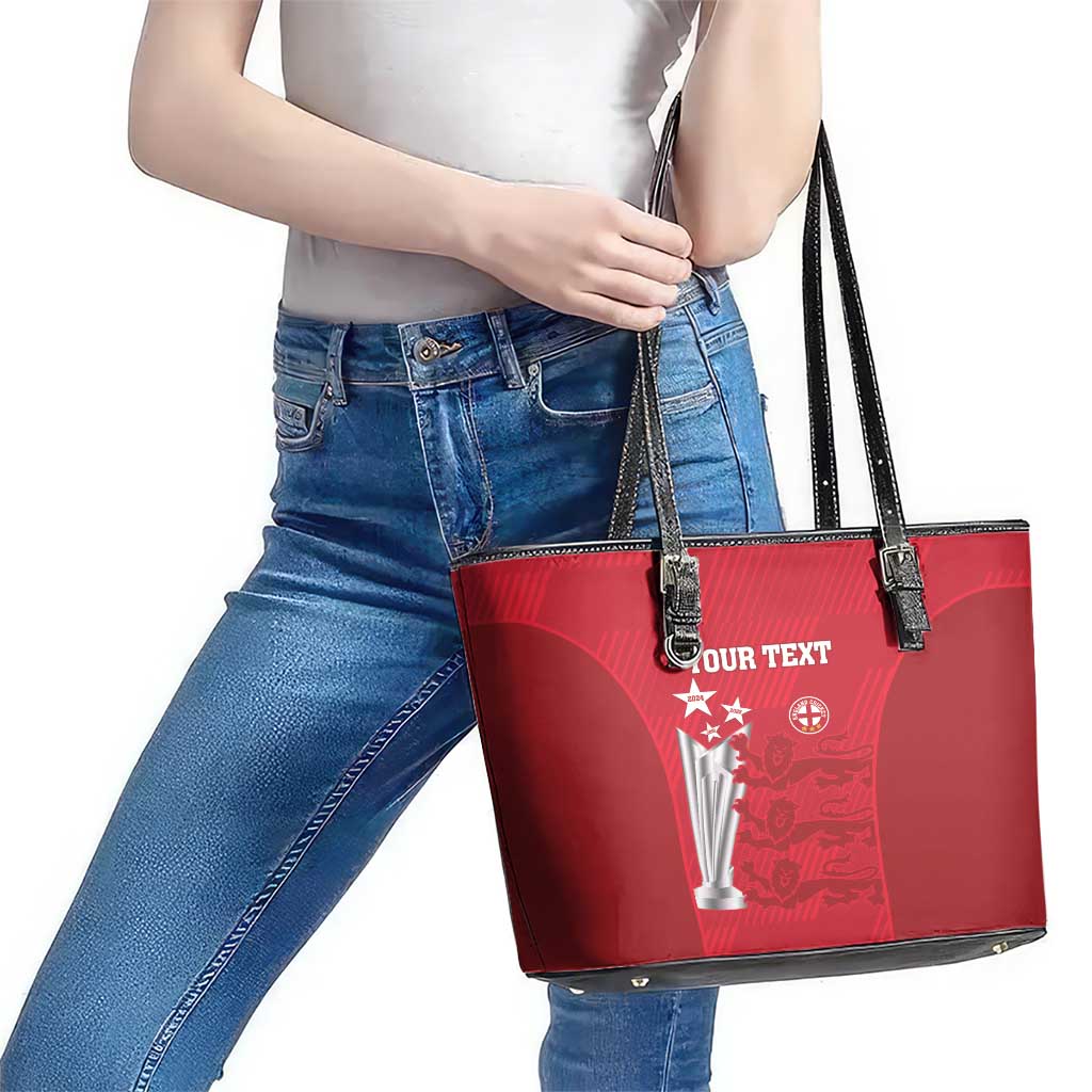 Custom England Cricket Leather Tote Bag 3rd Champions World Cup Proud LT14
