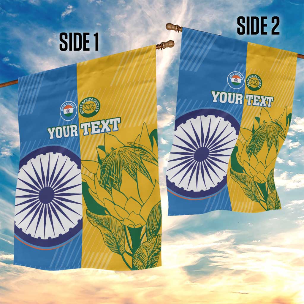 Custom India And South Africa Cricket Garden Flag 2024 Together Dynamic Version LT14