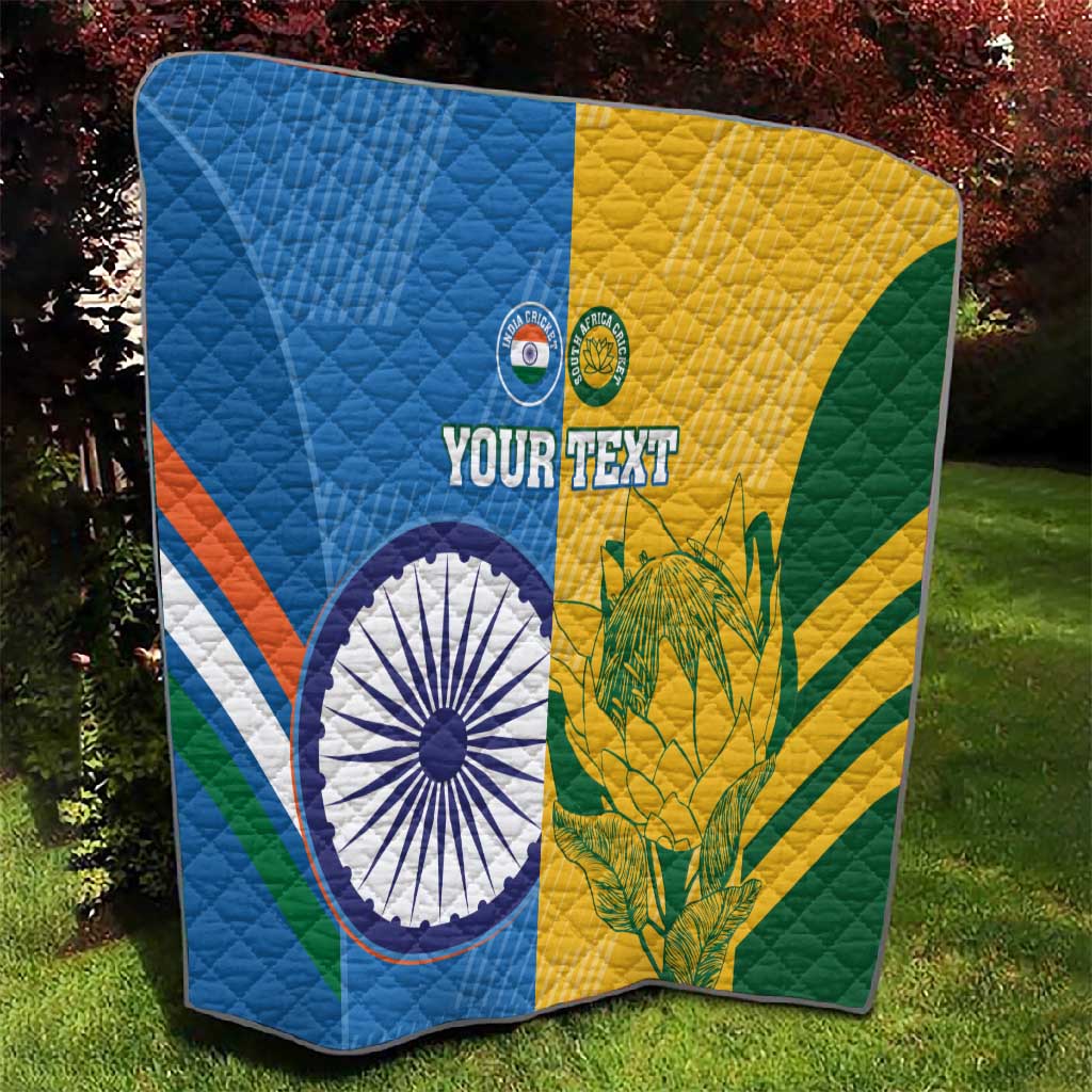 Custom India And South Africa Cricket Quilt 2024 Together Dynamic Version LT14