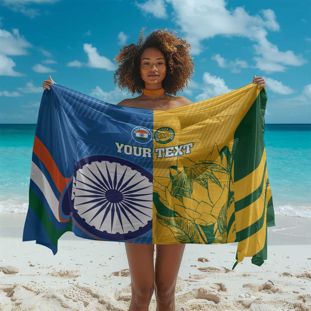 Custom India And South Africa Cricket Sarong 2024 Together Dynamic Version LT14