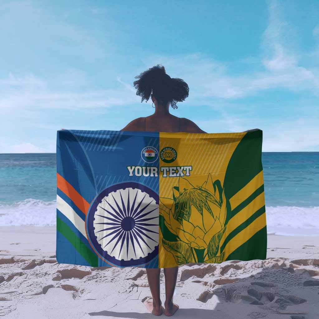 Custom India And South Africa Cricket Sarong 2024 Together Dynamic Version LT14