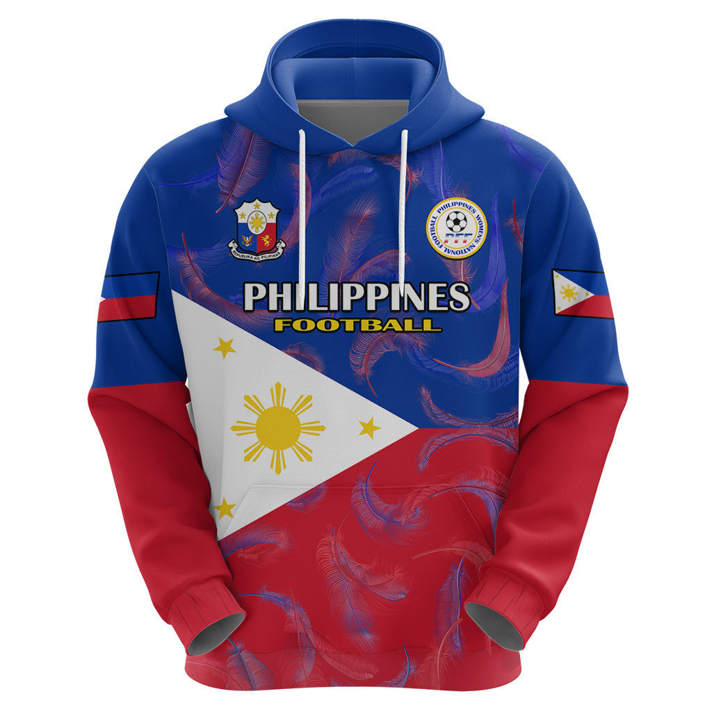 Custom Philippines Football Hoodie 2023 World Cup Go Filipinas Feather Flag Version LT14