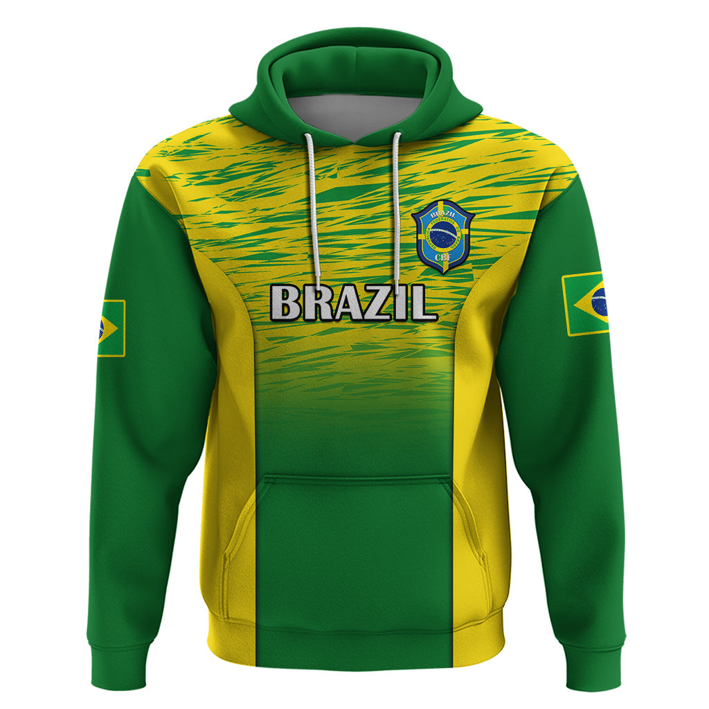 Brazil Football Hoodie 2023 World Cup Go Selecao Gradient Style LT14