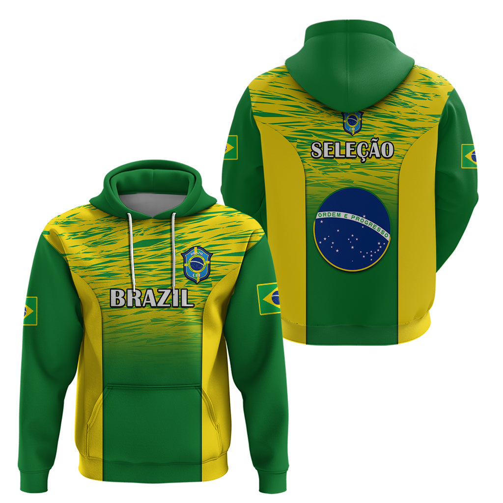 Brazil Football Hoodie 2023 World Cup Go Selecao Gradient Style LT14