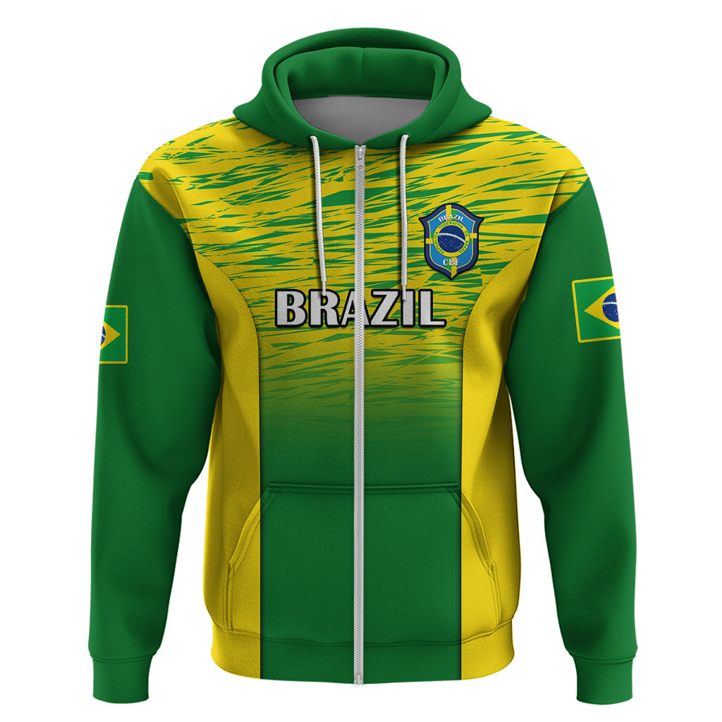 Brazil Football Hoodie 2023 World Cup Go Selecao Gradient Style LT14