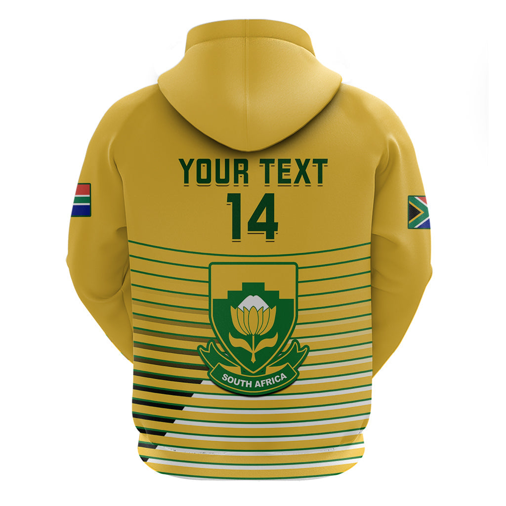 Custom South Africa Soccer Hoodie 2023 World Cup Go Banyana Banyana Yellow LT14