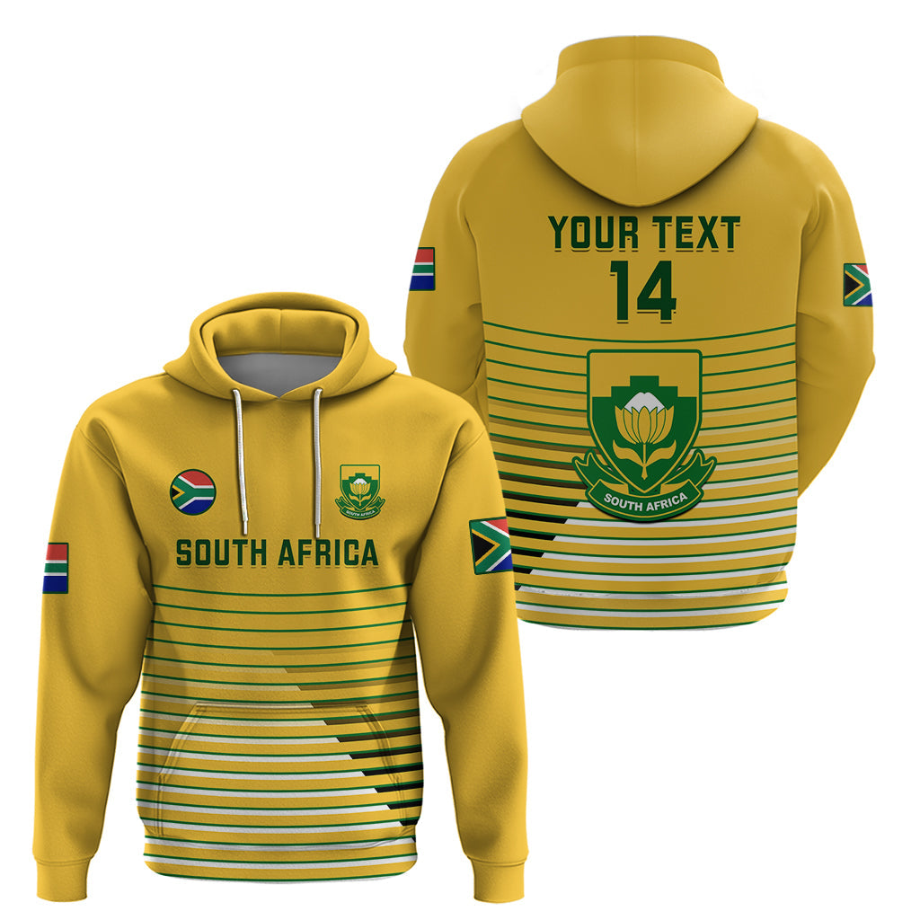 Custom South Africa Soccer Hoodie 2023 World Cup Go Banyana Banyana Yellow LT14
