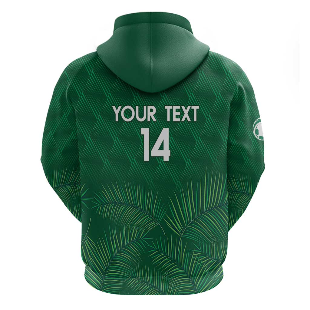 Custom Saudi Arabia Football Hoodie Go Green Falcons Sporty Style LT14