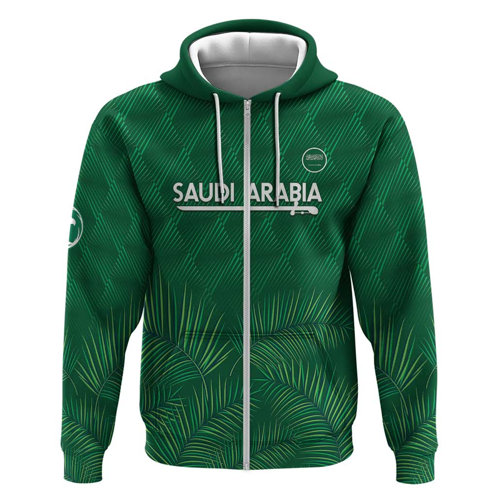 Custom Saudi Arabia Football Hoodie Go Green Falcons Sporty Style LT14