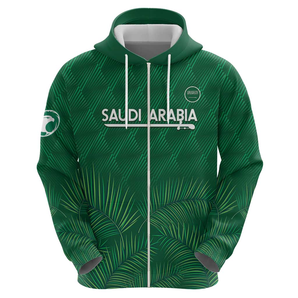 Custom Saudi Arabia Football Hoodie Go Green Falcons Sporty Style LT14