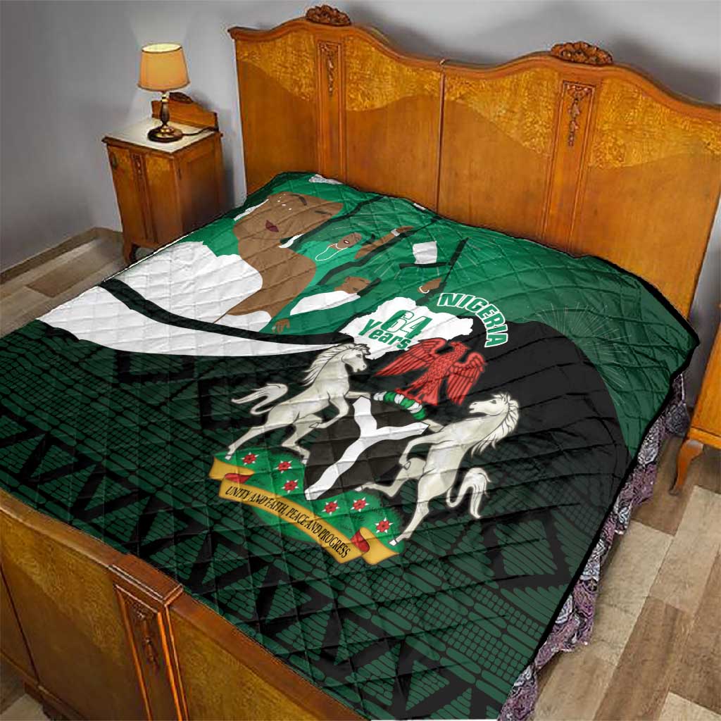 Nigeria Independence Day Quilt Happy 64 Years Of Anniversary African Pattern LT14