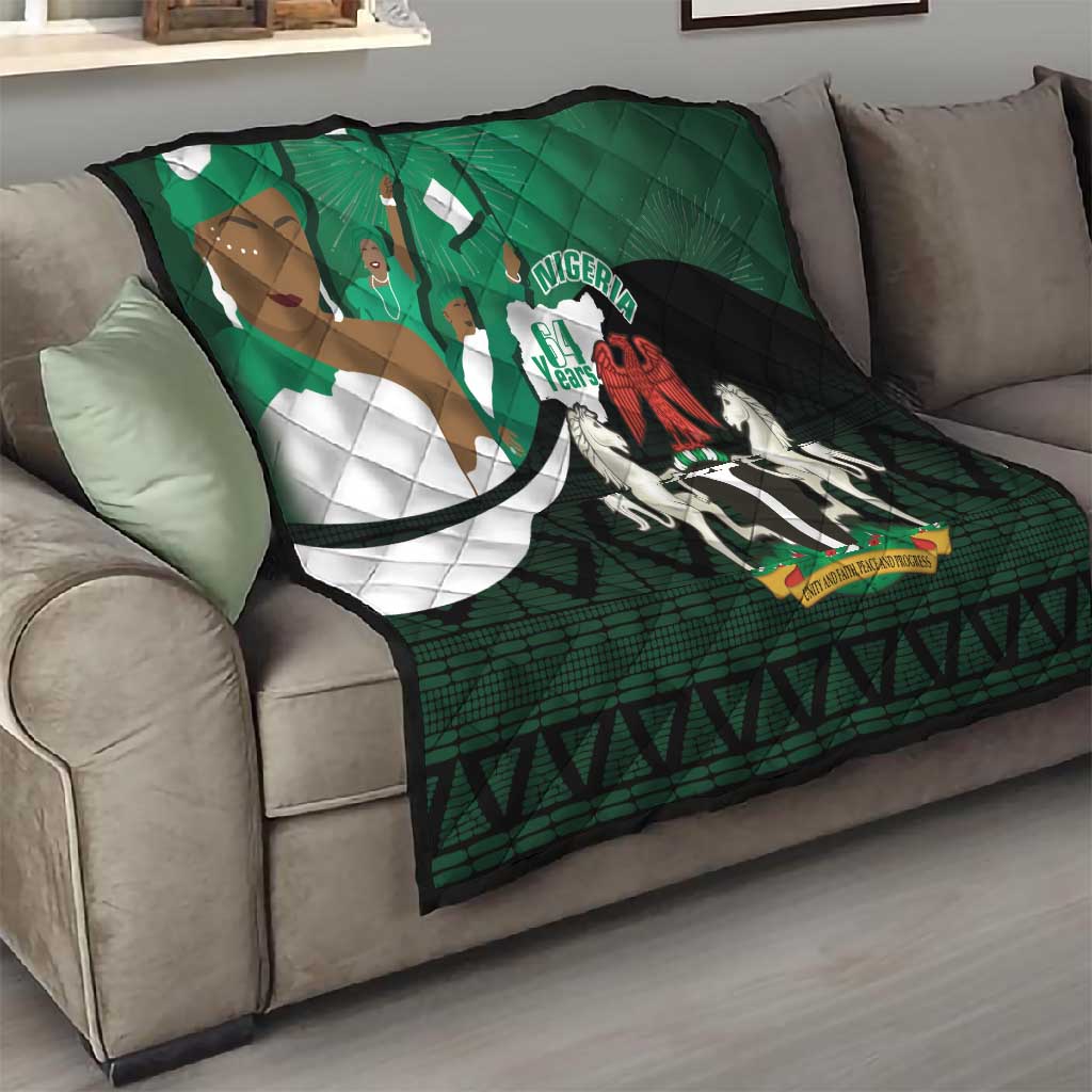 Nigeria Independence Day Quilt Happy 64 Years Of Anniversary African Pattern LT14