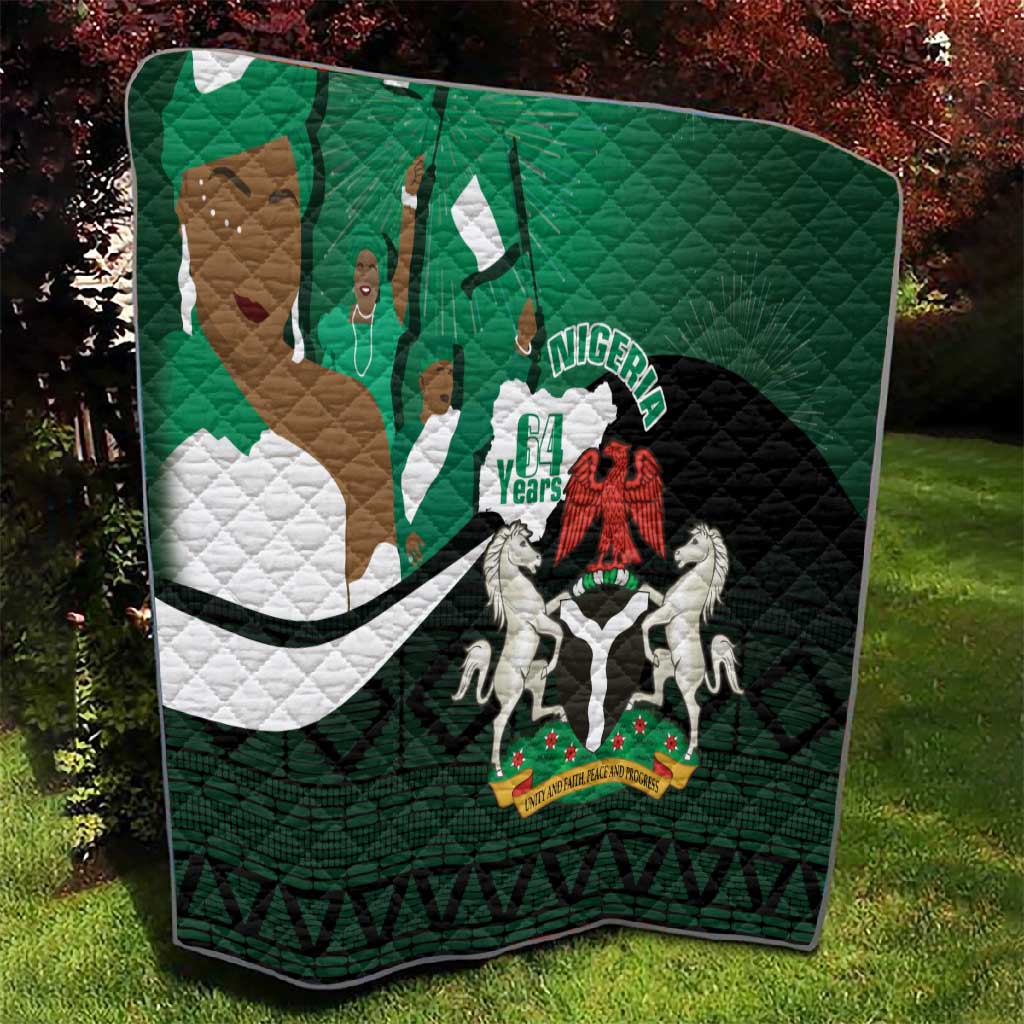 Nigeria Independence Day Quilt Happy 64 Years Of Anniversary African Pattern LT14