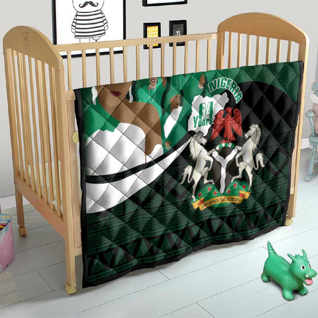 Nigeria Independence Day Quilt Happy 64 Years Of Anniversary African Pattern LT14