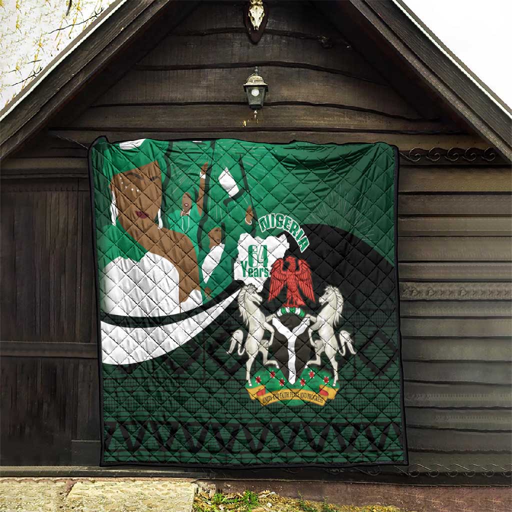 Nigeria Independence Day Quilt Happy 64 Years Of Anniversary African Pattern LT14
