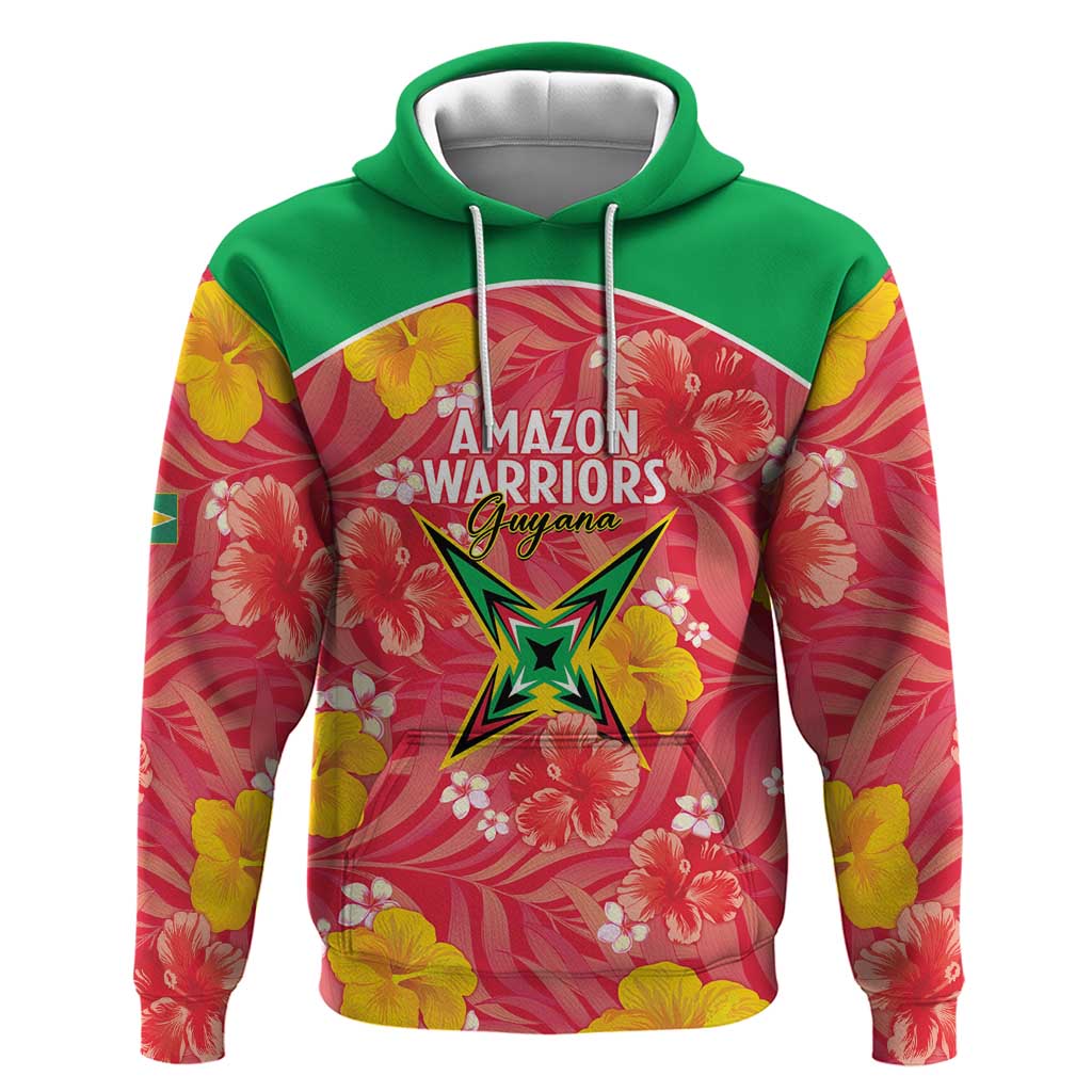 Custom Guyana Cricket Hoodie 2025 Go Amazon Warriors Tropical Style LT14