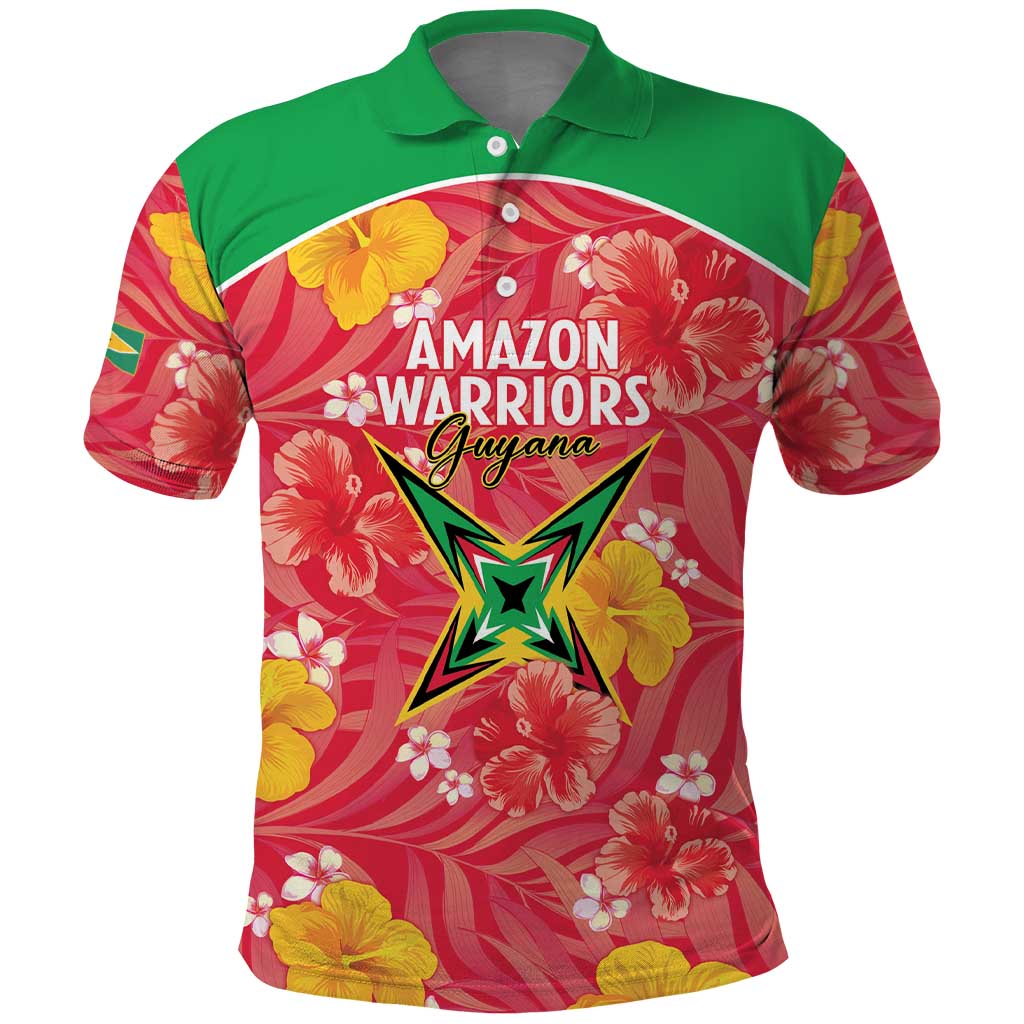 Custom Guyana Cricket Polo Shirt 2025 Go Amazon Warriors Tropical Style LT14