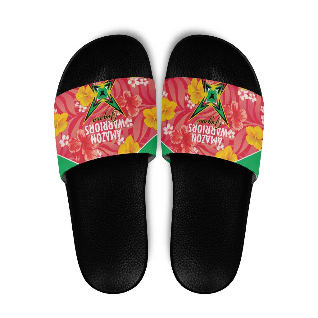 Guyana Cricket Slide Sandals 2025 Go Amazon Warriors Tropical Style LT14
