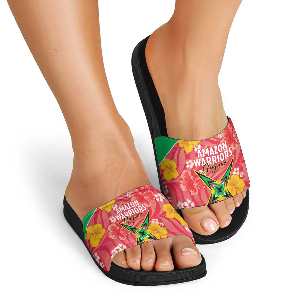 Guyana Cricket Slide Sandals 2025 Go Amazon Warriors Tropical Style LT14