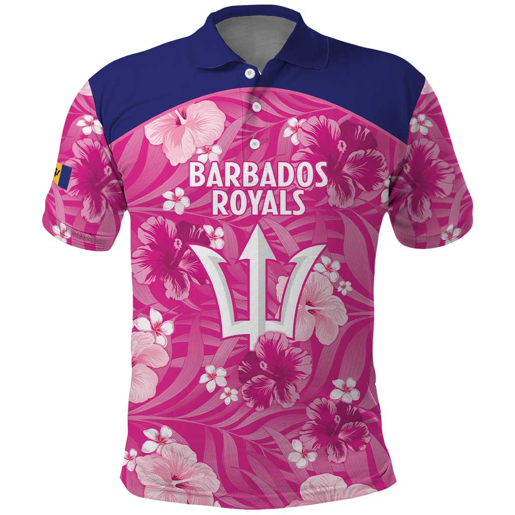 Custom Barbados Royals Cricket Polo Shirt 2025 Go Tridents Tropical Style LT14