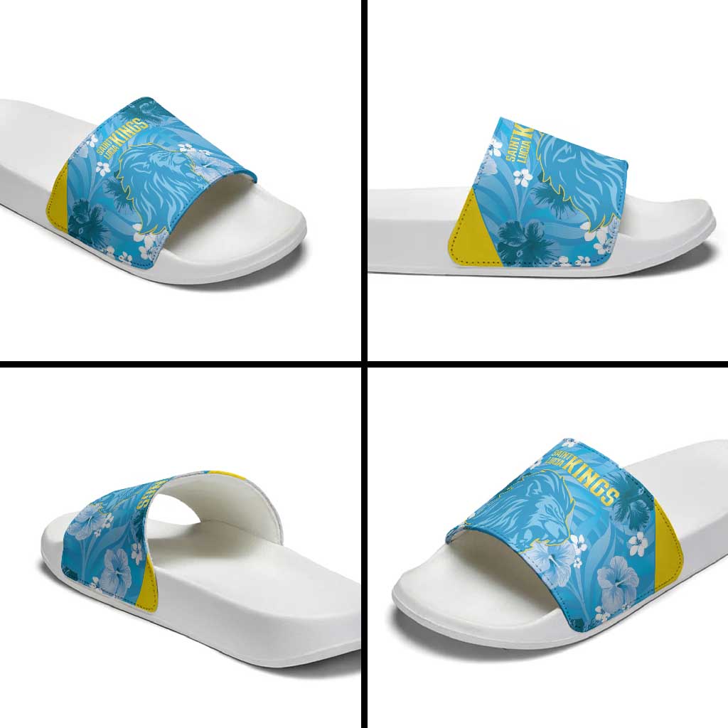 Saint Lucia Kings Cricket Slide Sandals 2025 Go Beinspired Tropical Style LT14